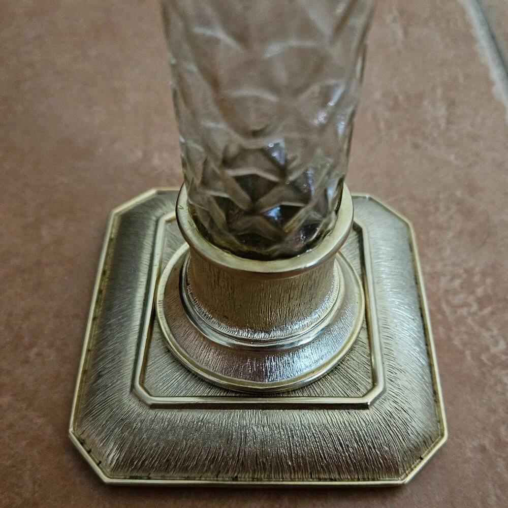 NWT JAY STRONGWATER FLORA & FAUNA PALM TREE ENAMEL CRYSTAL CANDLE HOLDER OBJET